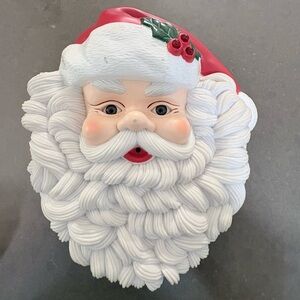 Vintage Talking light up  Santa Claus Wall Decor Telco 2005
